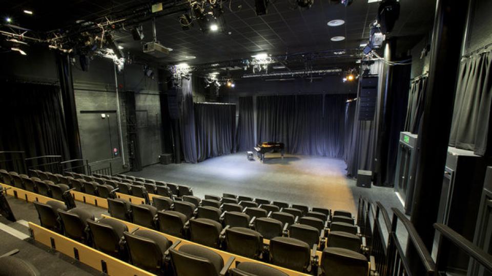 Lawrence Hall, a black box theatre at the University of West London