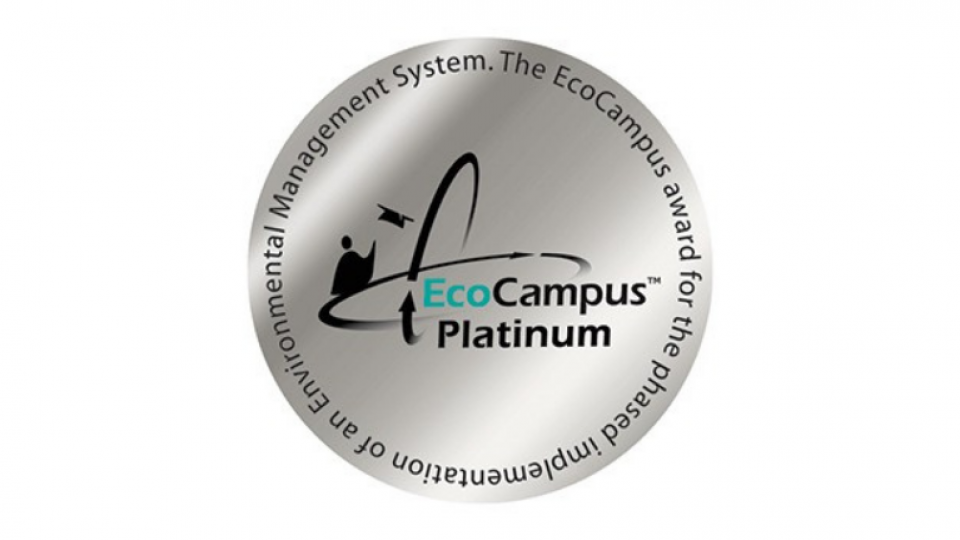EcoCampus award for the phased implementation of an Environmental Management System.