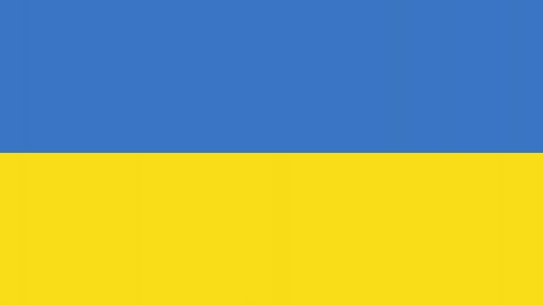 The flag for Ukraine