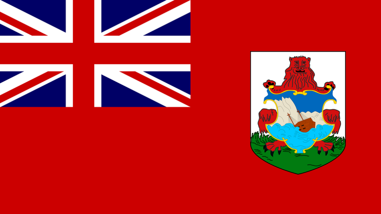 The flag for Bermuda