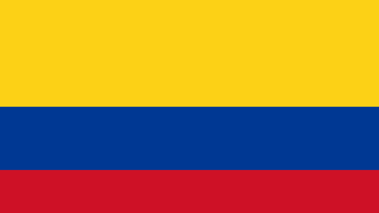The flag for Columbia