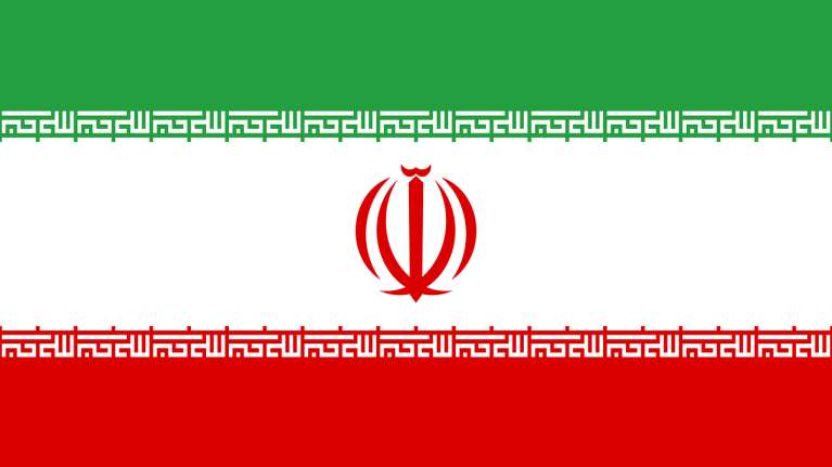 The flag for Iran
