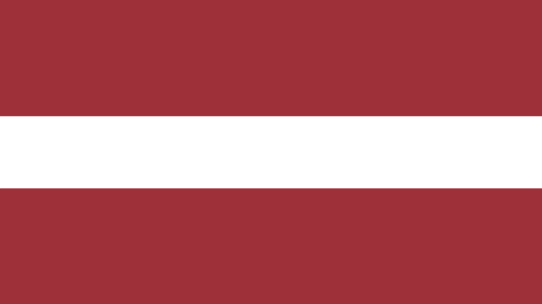 The flag for Latvia
