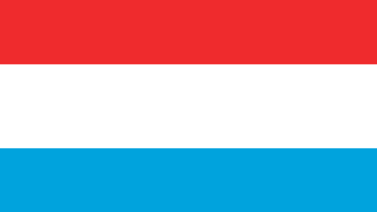The flag for Luxembourg