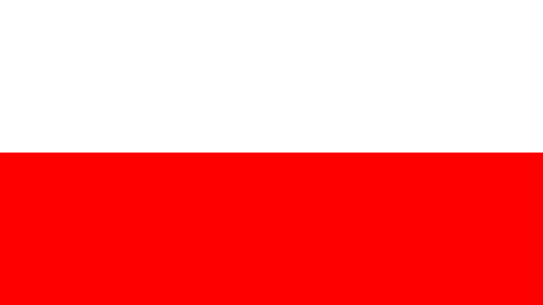 The flag for Poland