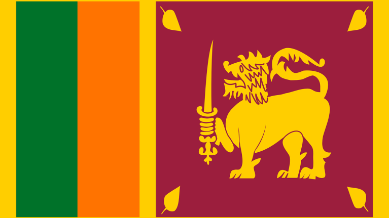The flag for Sri Lanka