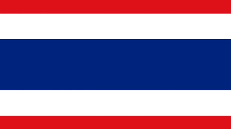 The flag for Thailand