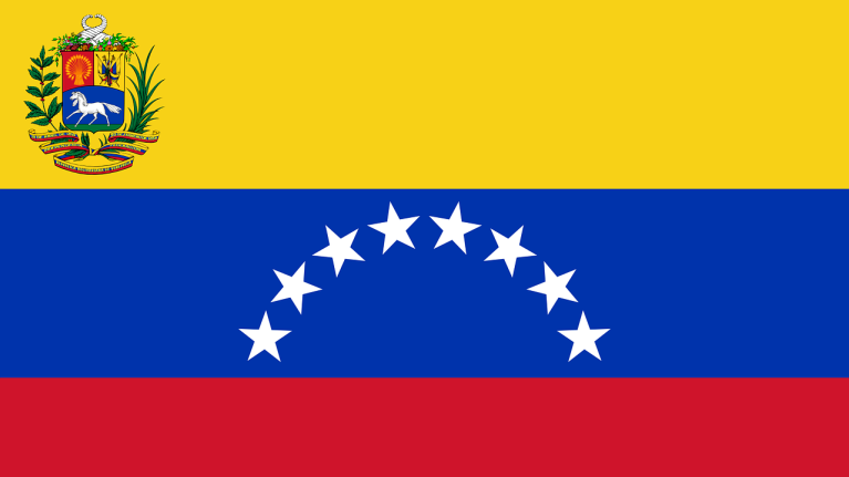 The flag for Venezuela