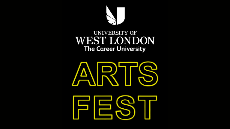 UWL and ARTSFEST logo stating 'University of West London, The Career University' and then "ARTSFEST"