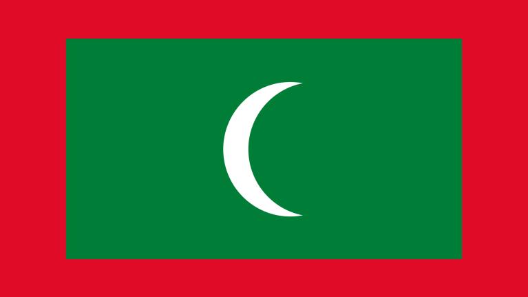 The Maldives flag