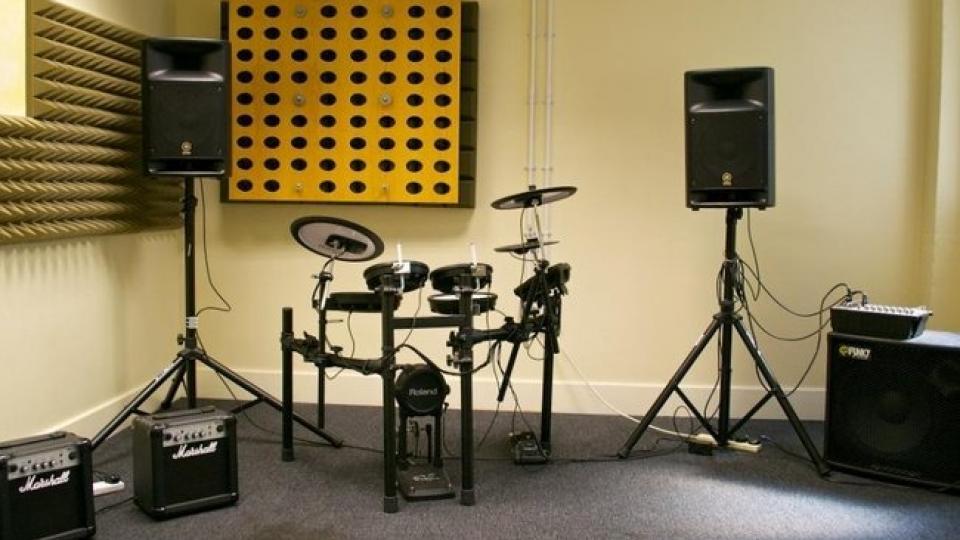 A music performance room at the University of West London