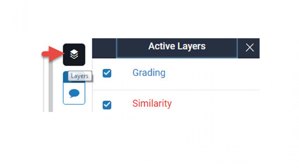 Image of the layers icon in Turnitin