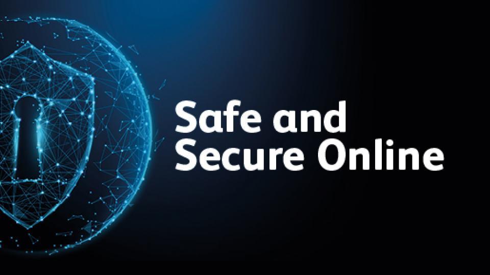Safe and secure online logo