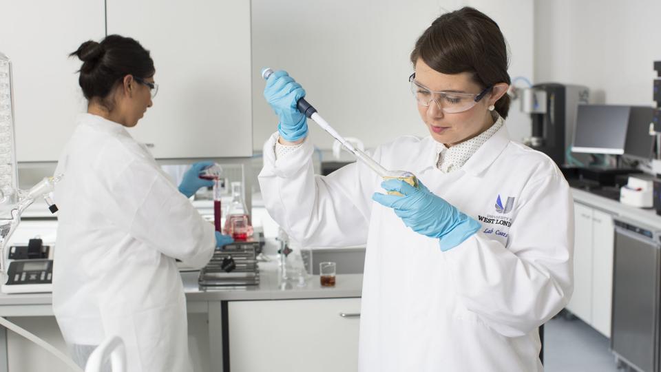 Technicians working at the West London Food Innovation Laboratory