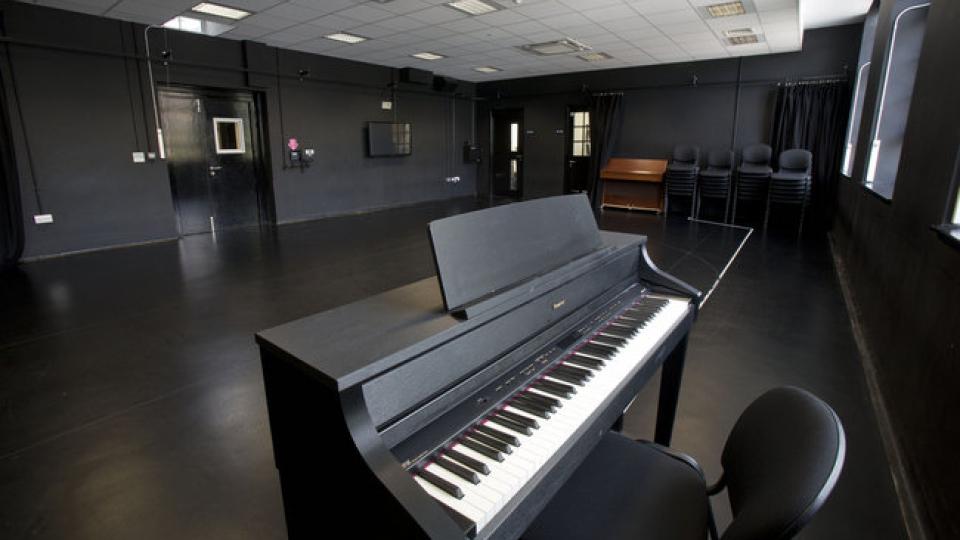 A production studio at the London College of Music