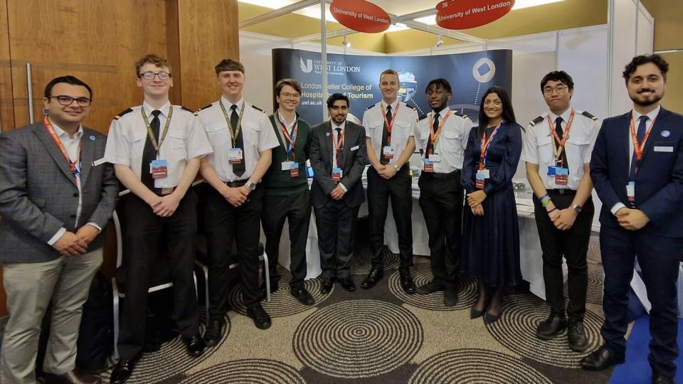 A group of UWL students attend Pilot Careers Live