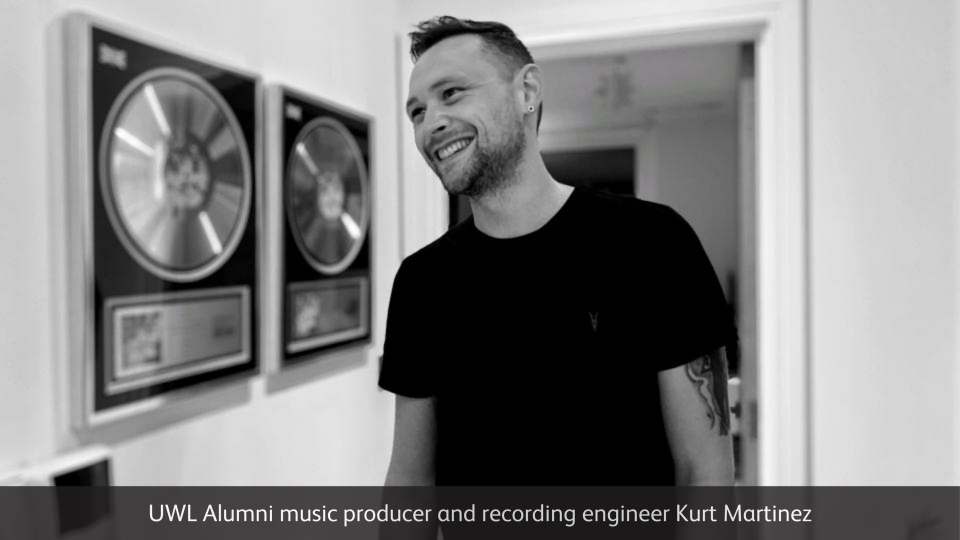 UWL Alumni Music producer and recording engineer Kurt Martinez