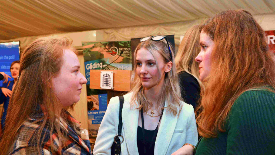Student attendees at an Air League Inclusivity in Aviation event, sponsored by the University of West London