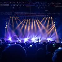 Stage lighting at a concert