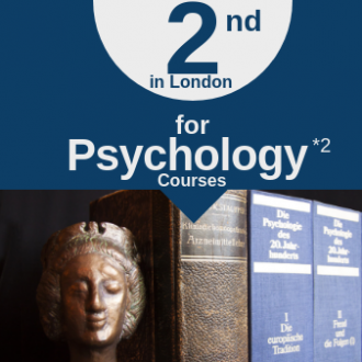 2nd in London for Psychology courses (*2).