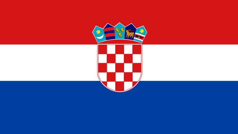The flag for Croatia