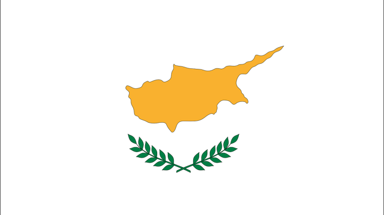 The flag for Cyprus