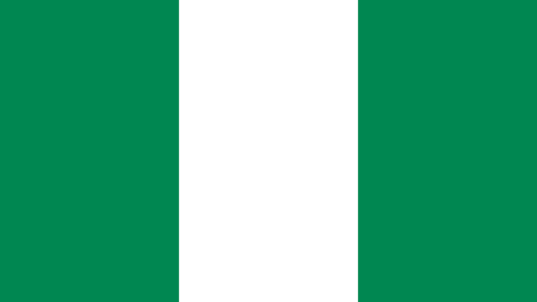 The flag for Nigeria