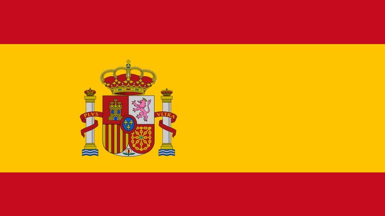 The flag for Spain