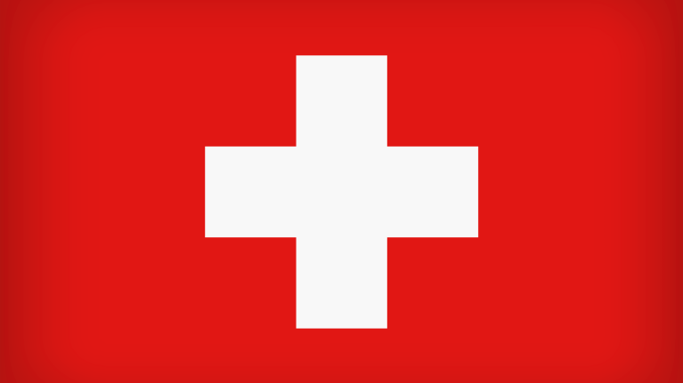 The flag for Switzerland