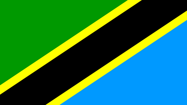 The flag for Tanzania