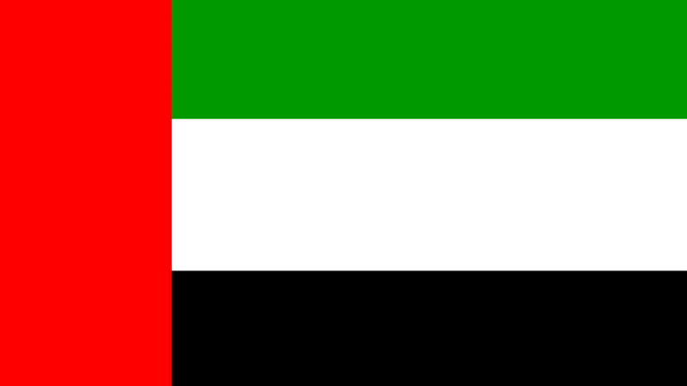 The flag for UAE