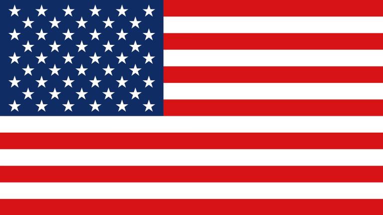 The flag for the United States of America
