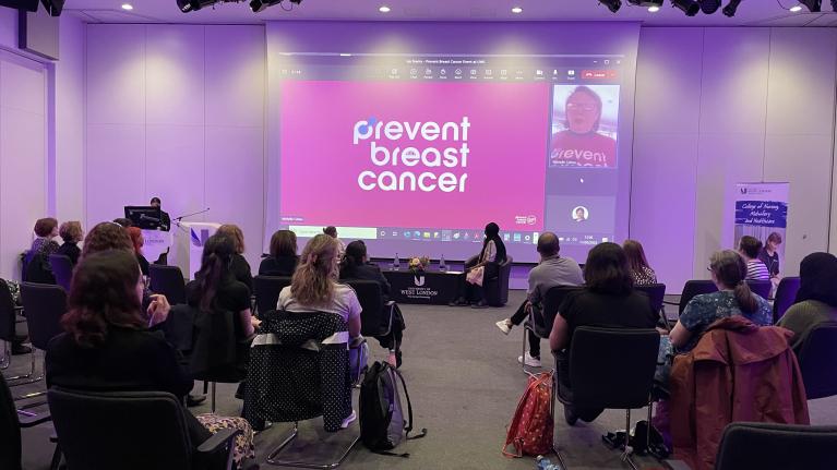 A presentation at Prevent Breast Cancer Health Hour