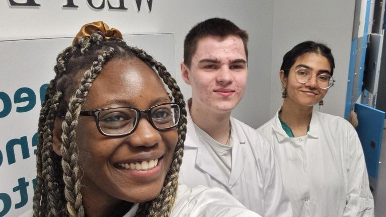 Students from the University of West London's School of Biomedical Sciences